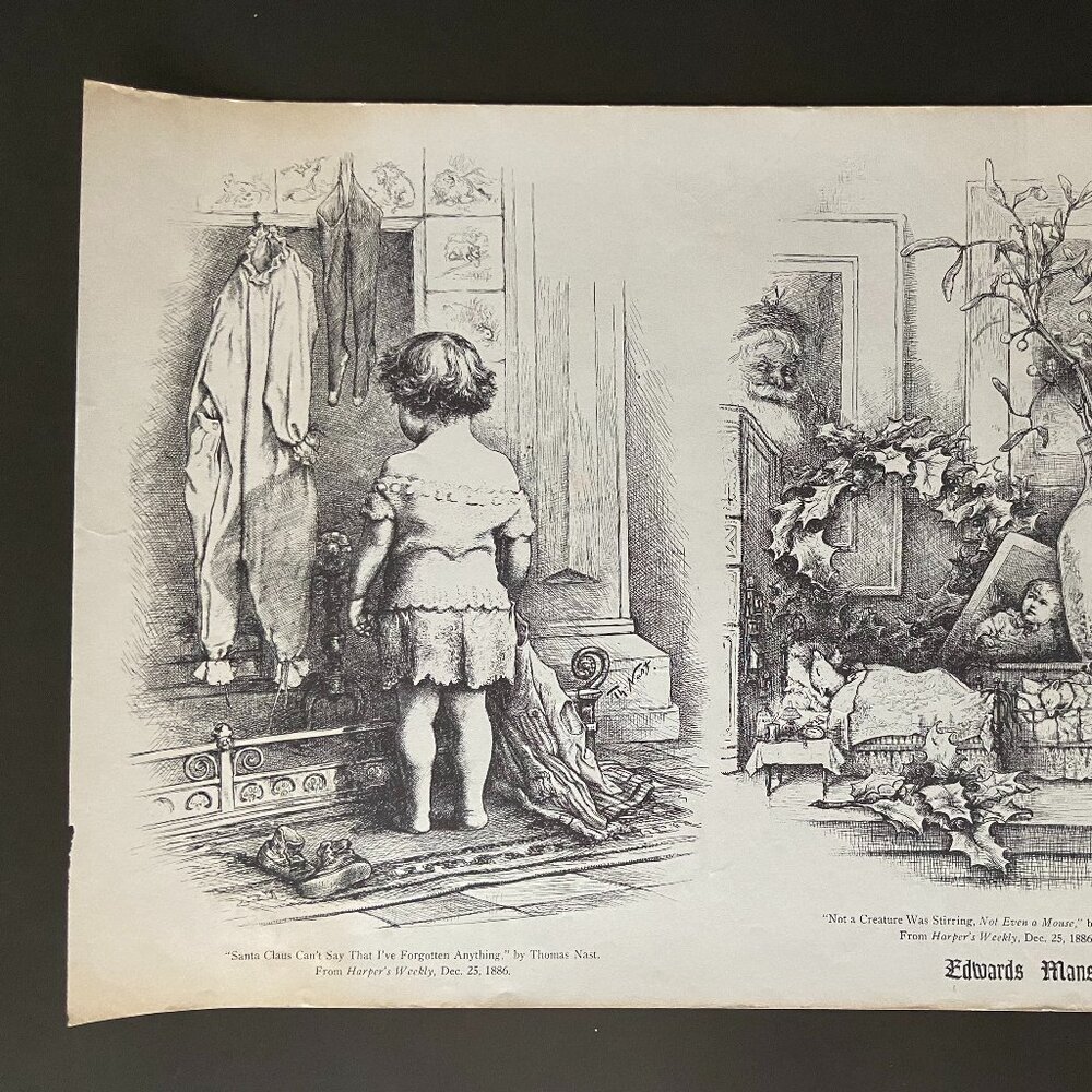 Thomas Nast, Edwards Mansion Christmas, Harper's Weekly